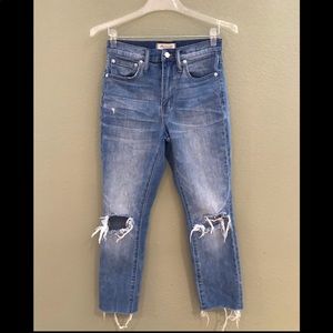 Madewell high rise slim boy jeans
